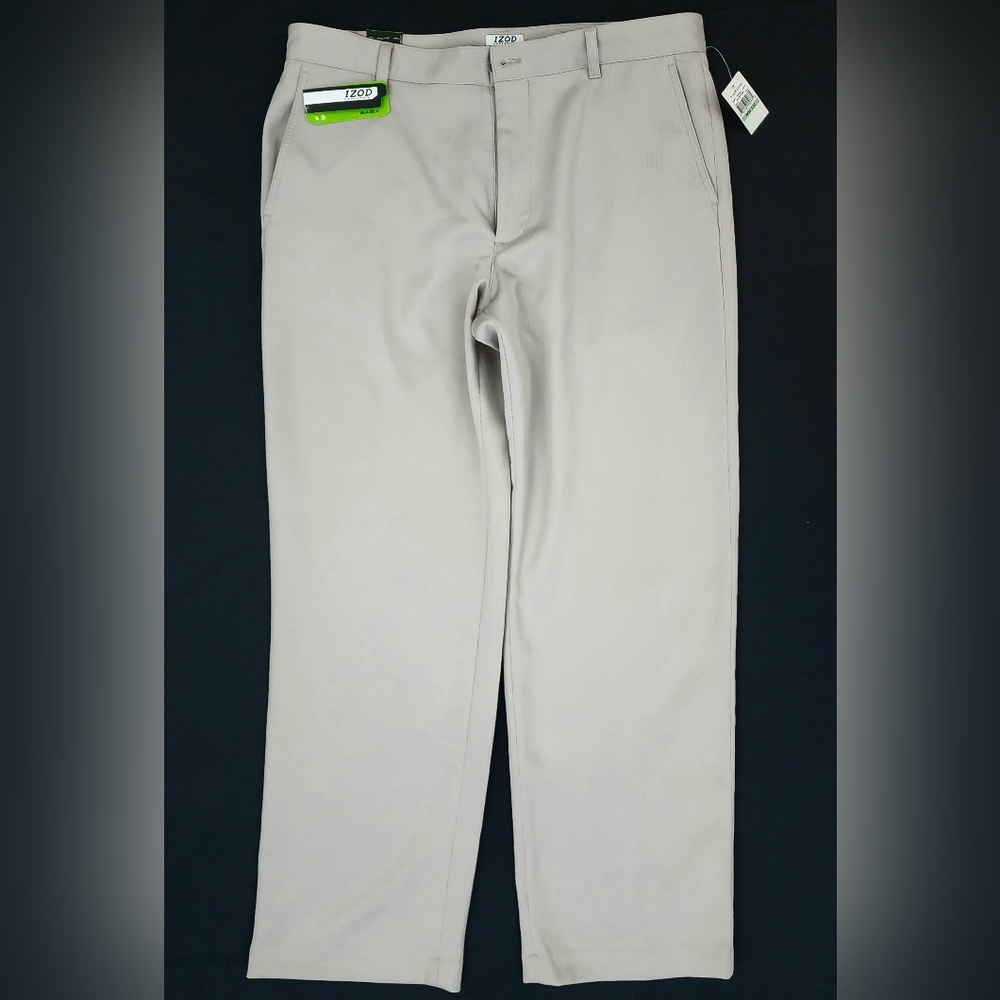 NWT Men's 34x32 Izod PerformX Khaki Golf Pants